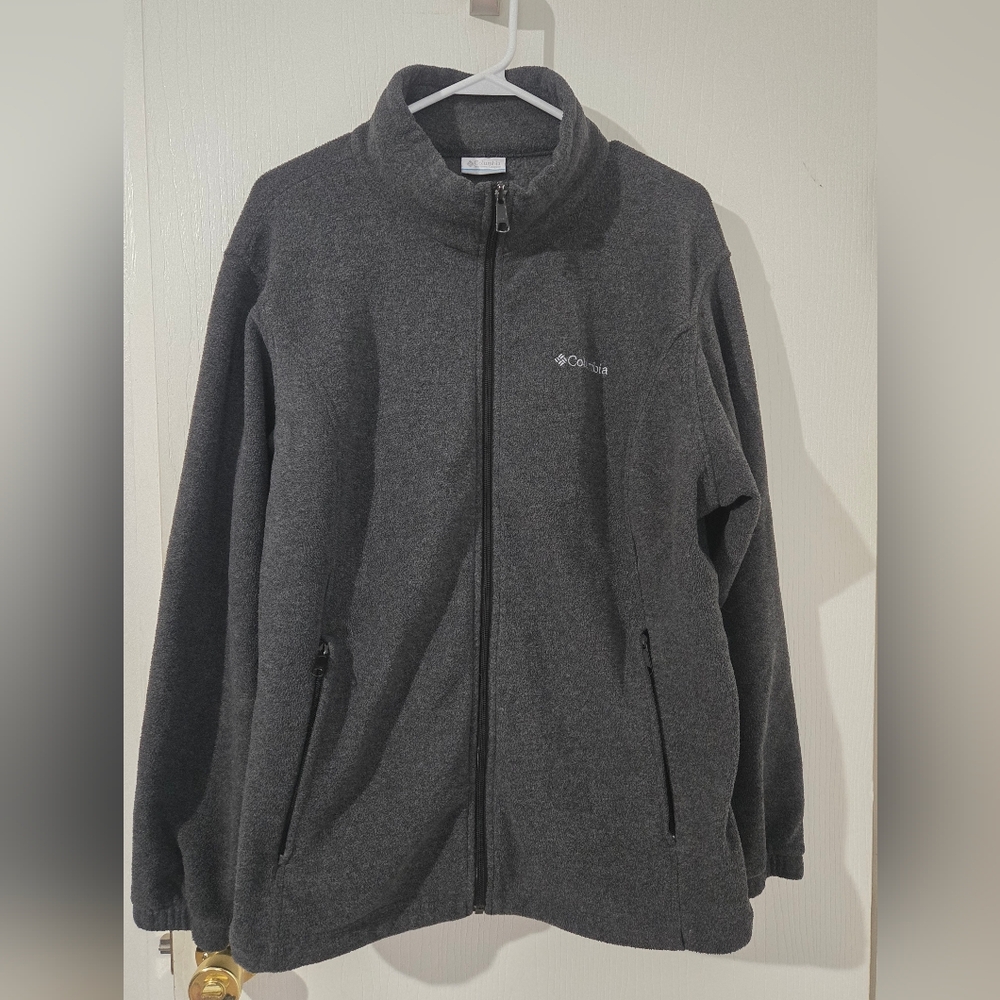 1X Columbia Womens Charcoal Zip Up  Jacket